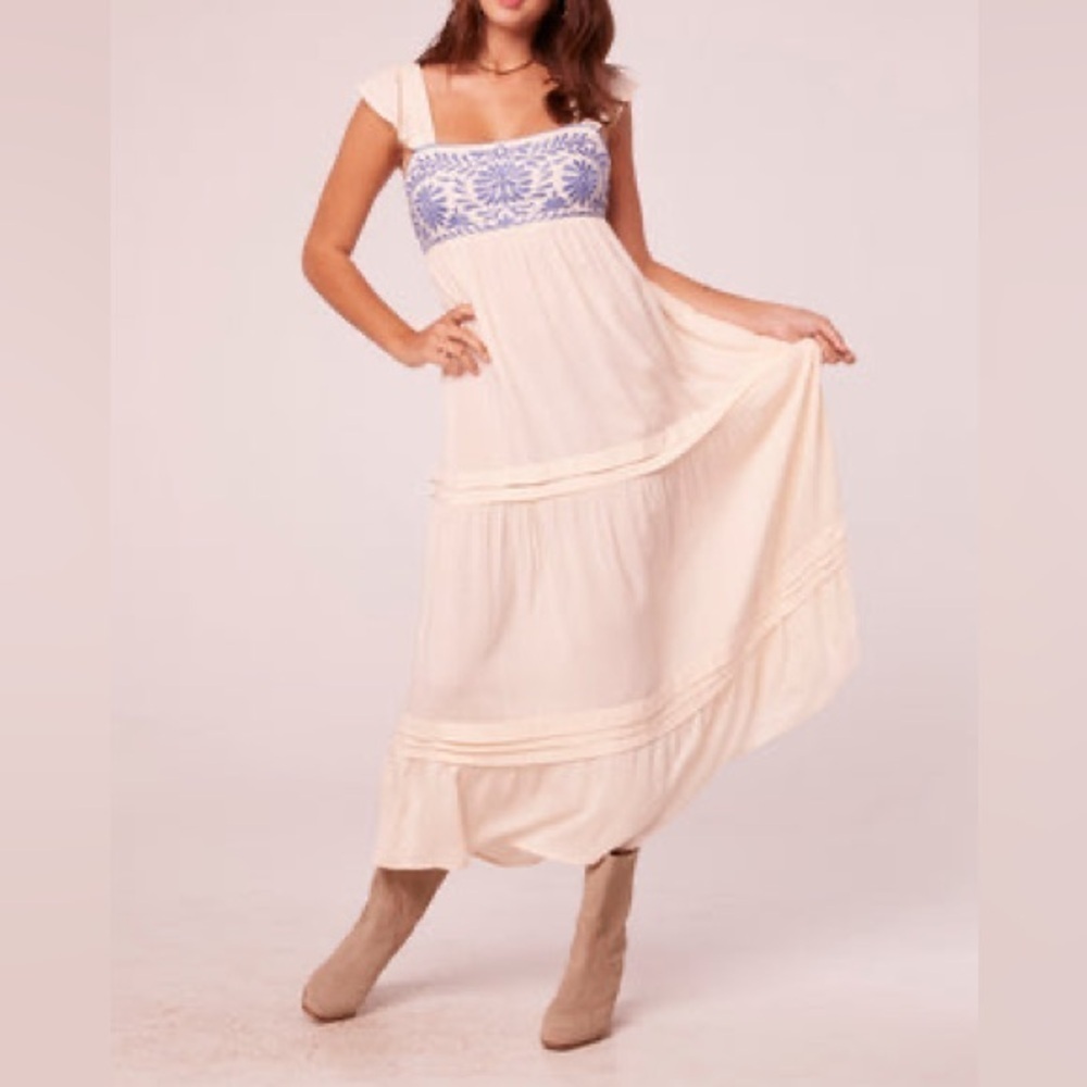 Band of the Free Navya Maxi Dress in Ecru Size S